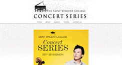 Desktop Screenshot of concertseries.stvincent.edu