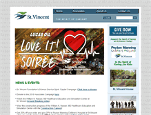 Tablet Screenshot of give.stvincent.org